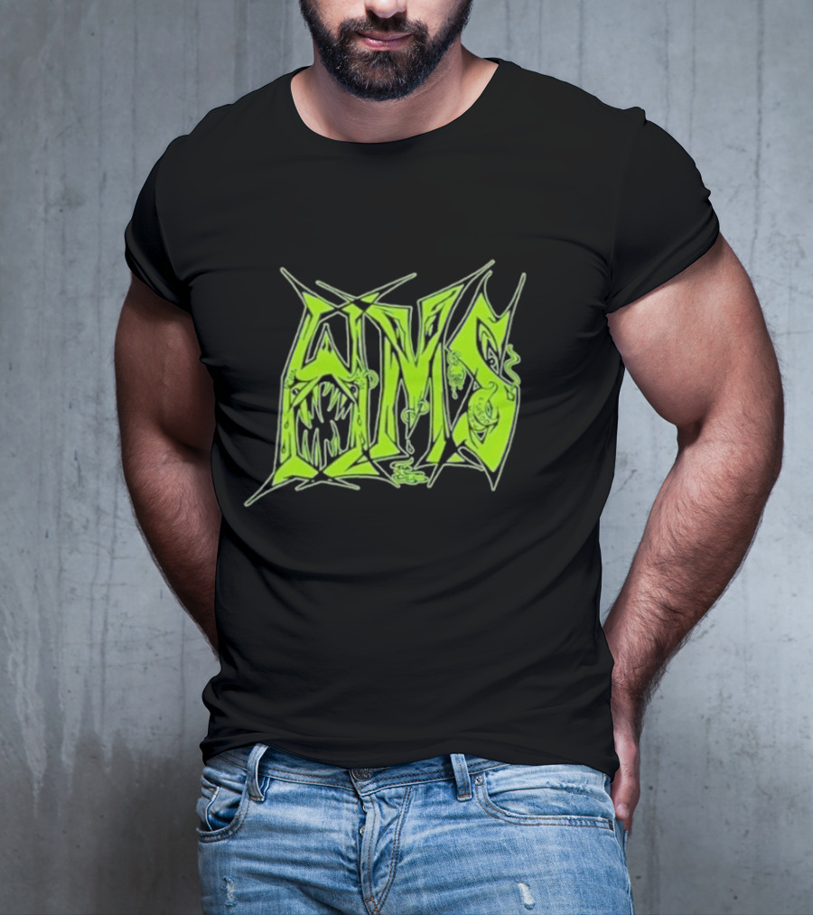 H.M.S Wolfsbane Atomic Themed Text With Monster Elements T-Shirt
