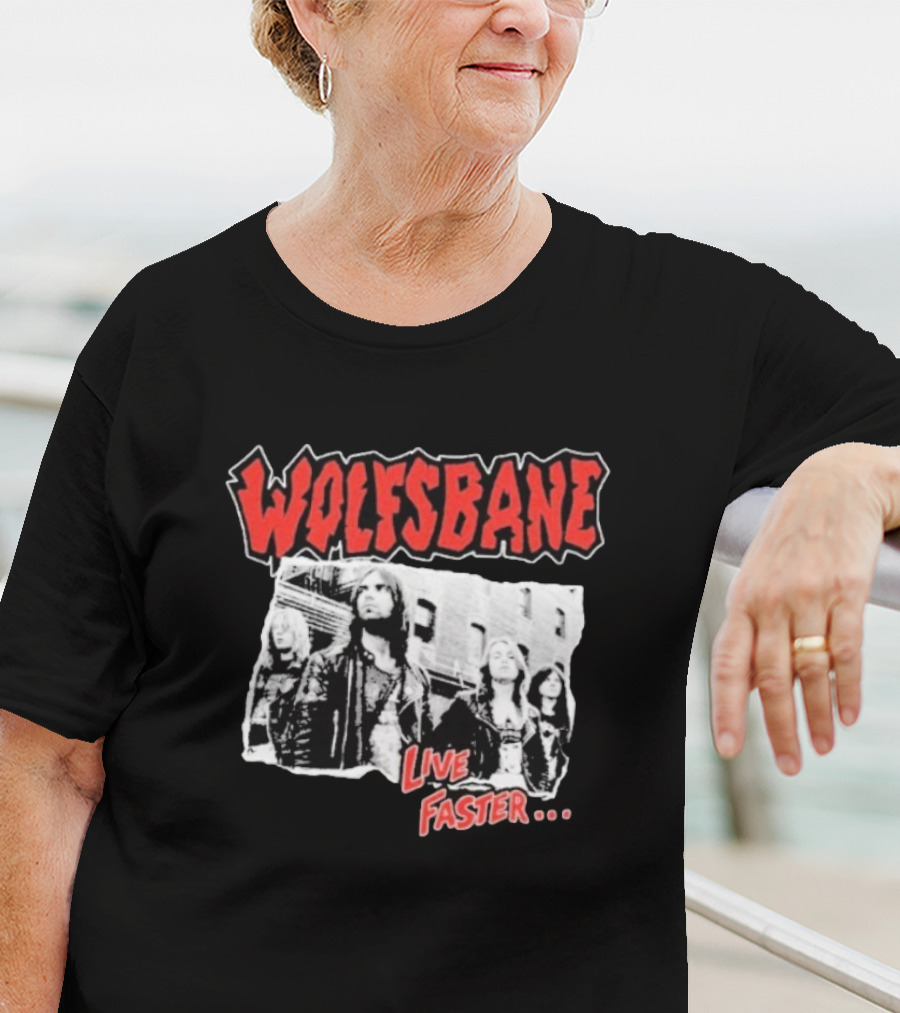 Wolfsbane Live Faster I Was There Photo Collage T-Shirt