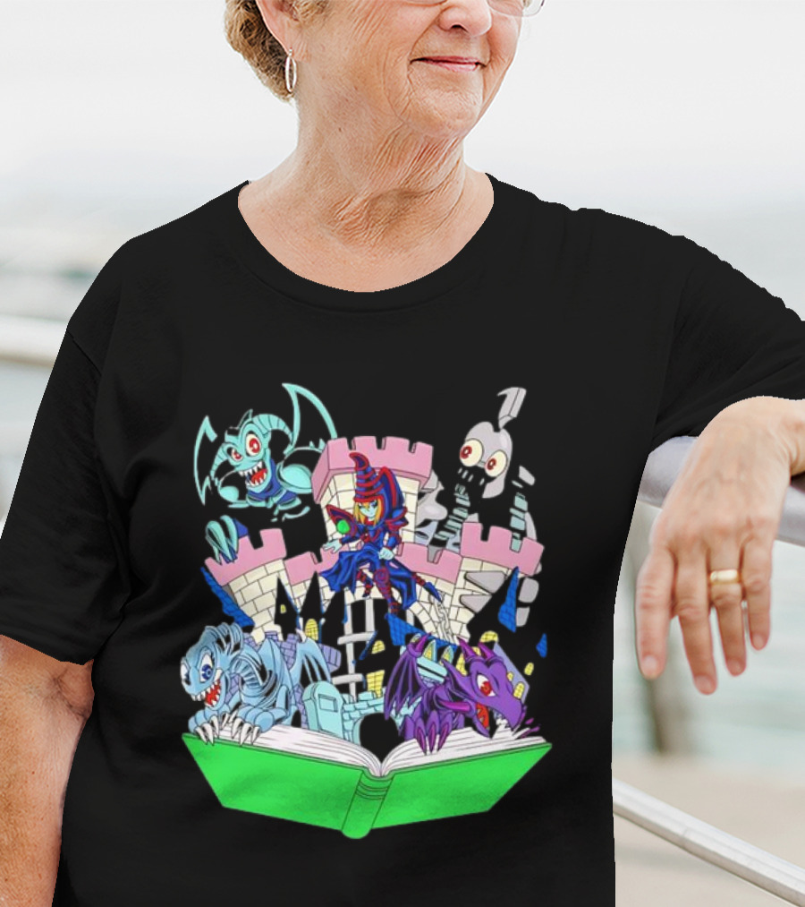 World Of Toons Castle And Creatures From Book T-Shirt