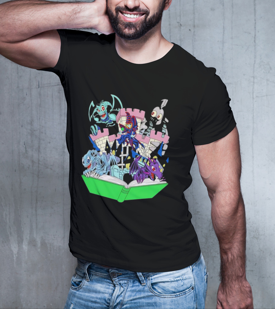 World Of Toons Castle And Creatures From Book T-Shirt