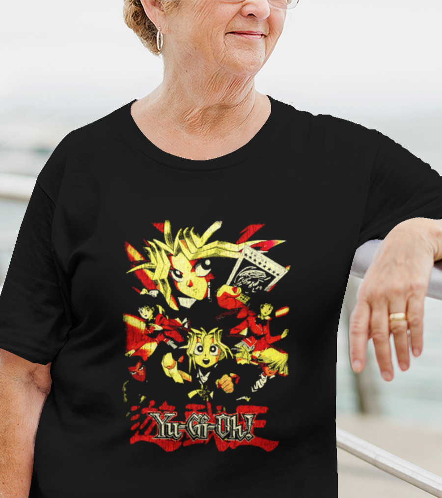 Yu-Gi-Oh! Retro Characters Collage Vibrant Art Style T-Shirt