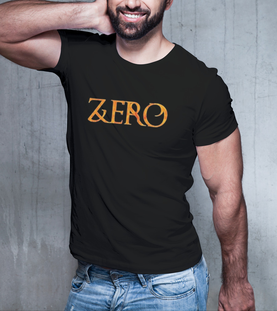 Zero Dying To Live Fiery Lettering T-Shirt