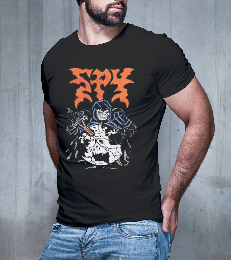 Spy DRKMTTR Apr 3 2025 Nashville TN Knife-Wielding Knight Graphic T-Shirt