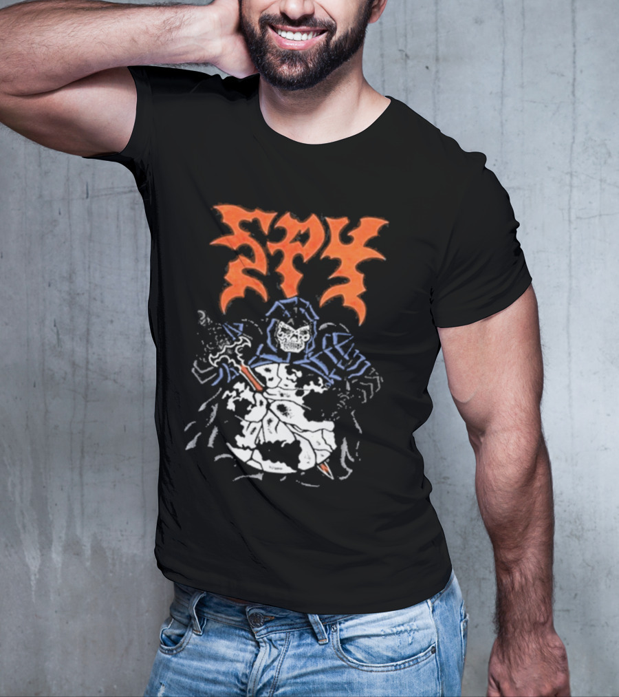 Spy DRKMTTR Apr 3 2025 Nashville TN Knife-Wielding Knight Graphic T-Shirt