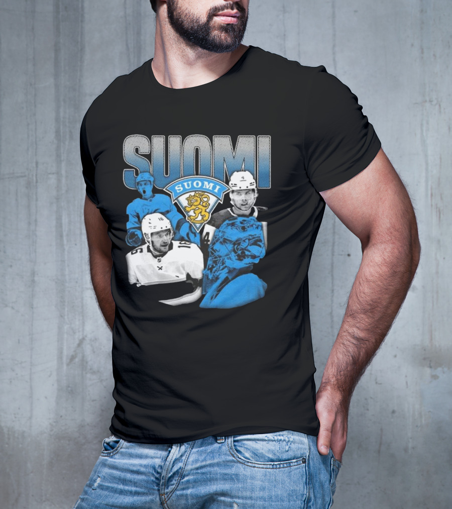 Suomi 4 Nations Team Finland Ice Hockey Players T-Shirt