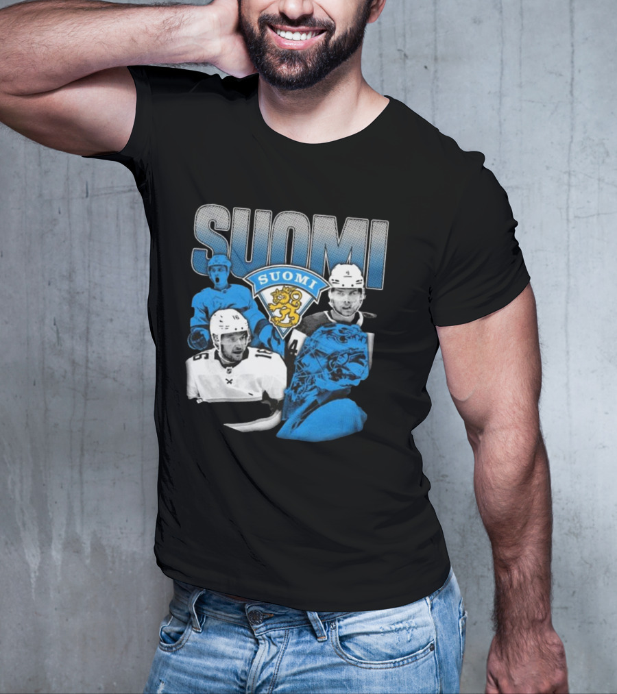 Suomi 4 Nations Team Finland Ice Hockey Players T-Shirt