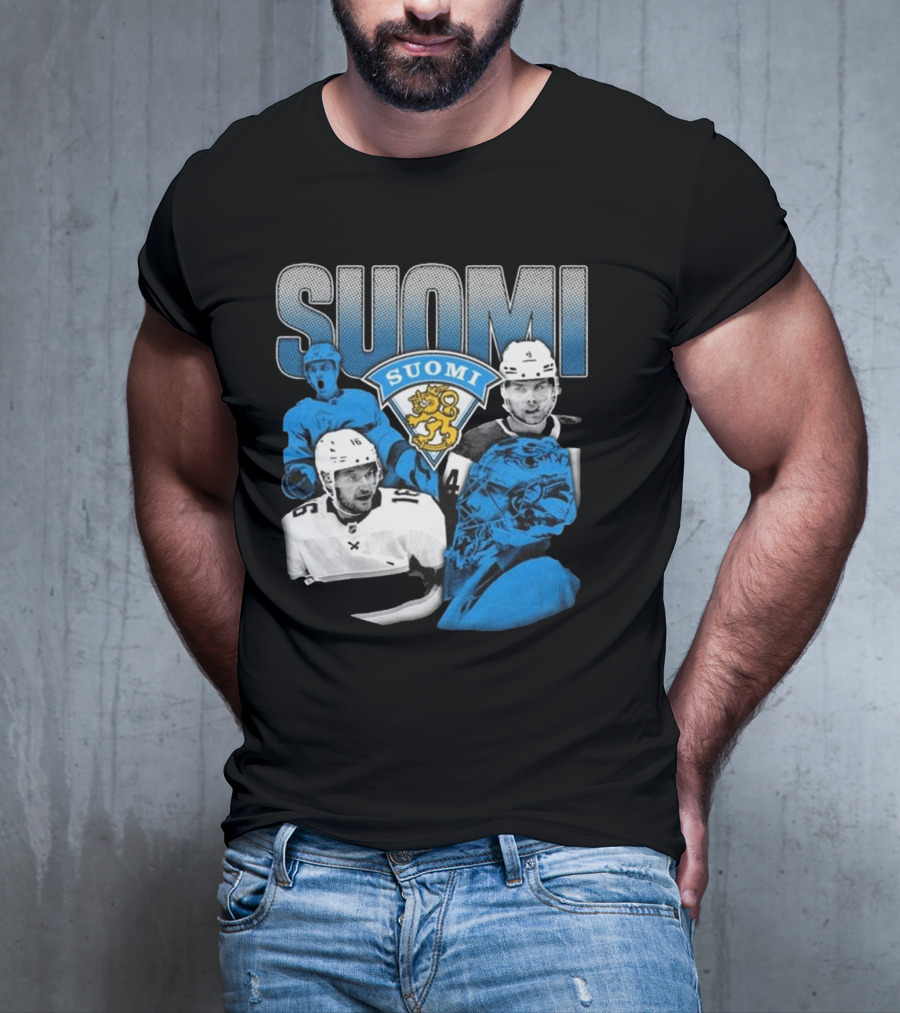 Suomi 4 Nations Team Finland Ice Hockey Players T-Shirt