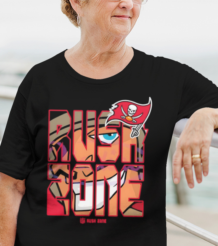 Tampa Bay Buccaneers Rush Zone Cartoon NFL T-Shirt
