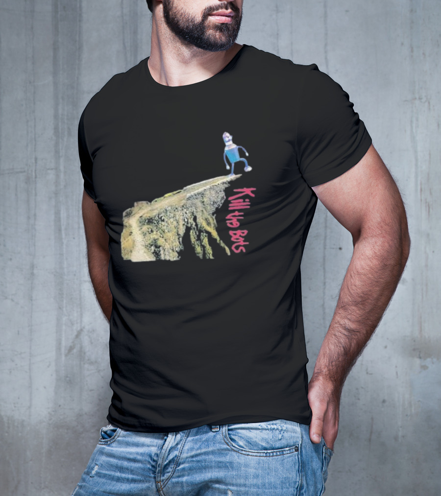 Tari Is For Humans Kill The Bots Robot On Cliff Edge T-Shirt