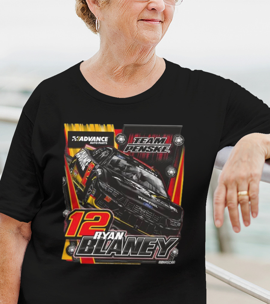 Advance Auto Parts Team Penske Ryan Blaney 12 NASCAR T-Shirt
