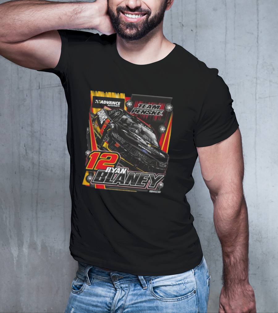 Advance Auto Parts Team Penske Ryan Blaney 12 NASCAR T-Shirt