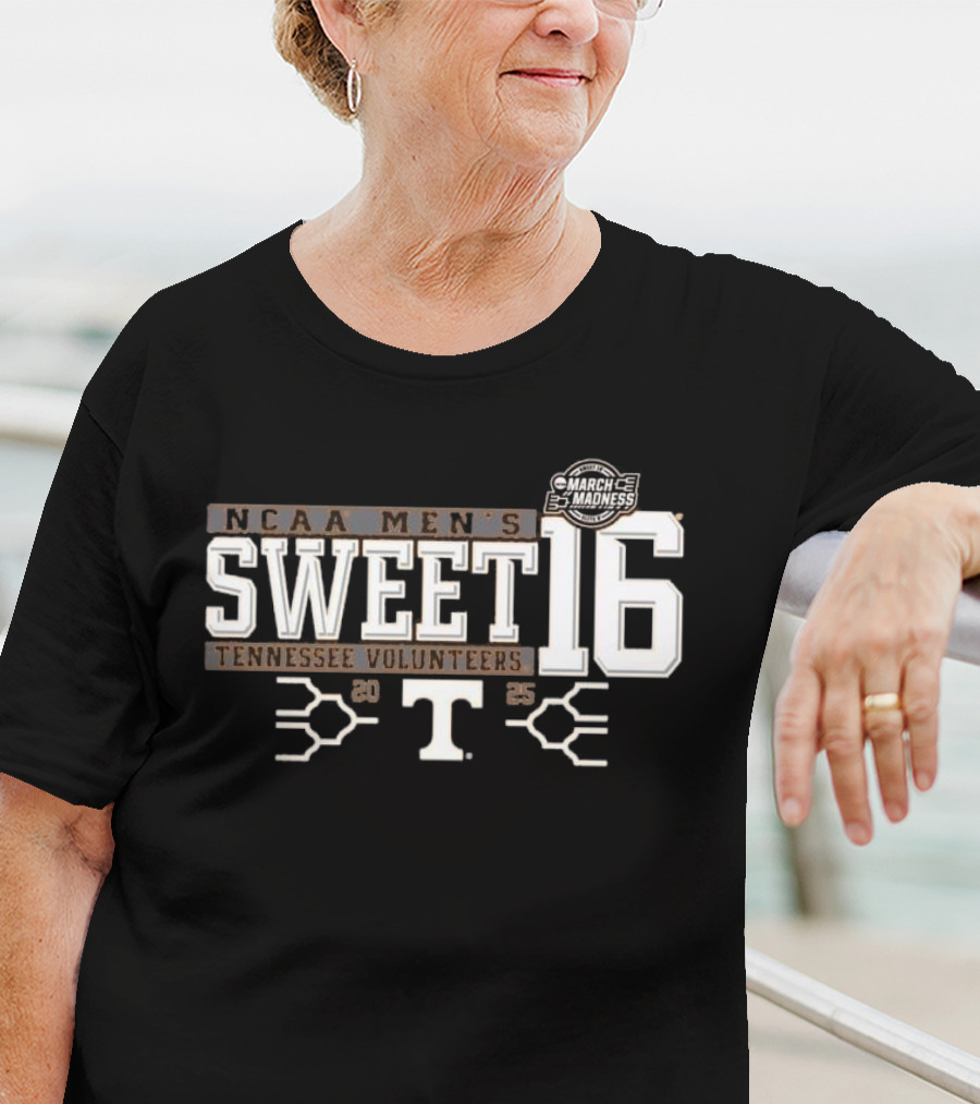 NCAA Men's Sweet Sixteen Tennessee Volunteers March Madness 2025 T-Shirt