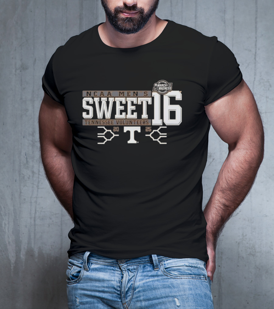 NCAA Men's Sweet Sixteen Tennessee Volunteers March Madness 2025 T-Shirt