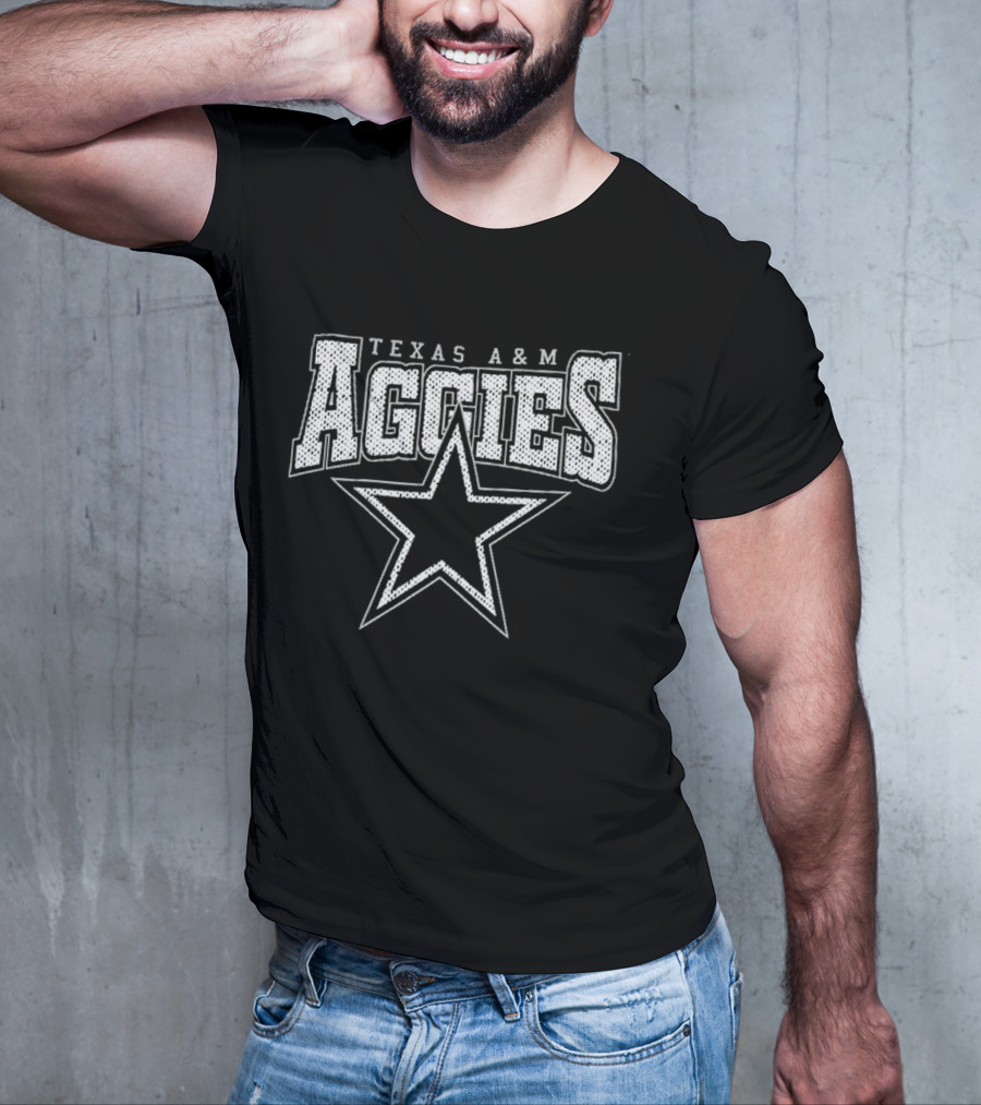 Texas A&M Aggies Star Logo Iconic College Team Apparel T-Shirt