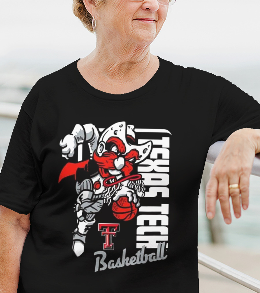 Texas Tech Red Raiders Basketball Mascot Dunk 2025 T-Shirt