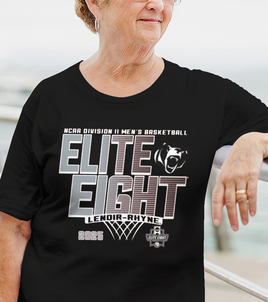 NCAA Division II Men's Basketball Elite Eight Lenoir-Rhyne 2025 T-Shirt