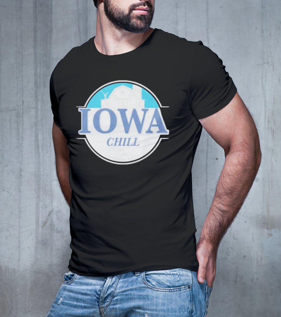 Iowa Chill Barn Windmill Circle T-Shirt