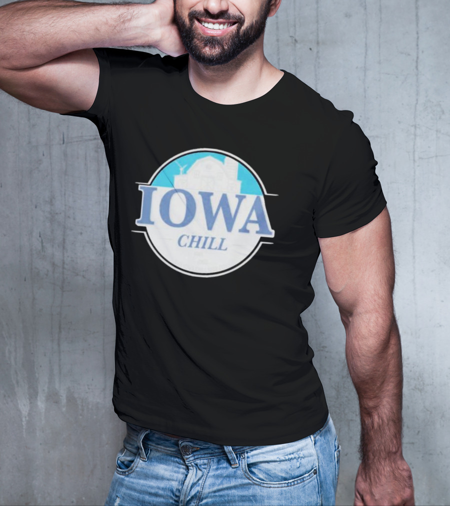 Iowa Chill Barn Windmill Circle T-Shirt