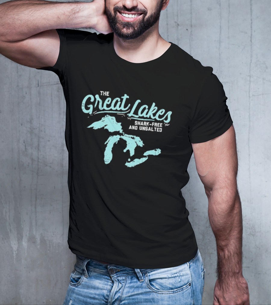 The Great Lakes Shark-Free Unsalted Summer Adventure T-Shirt
