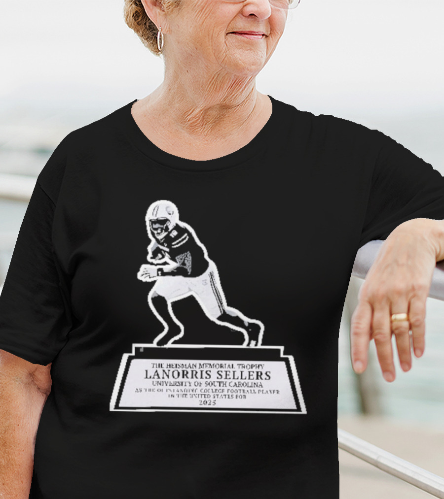 The Heisman Memorial Trophy Lanorris Sellers Football Statue T-Shirt