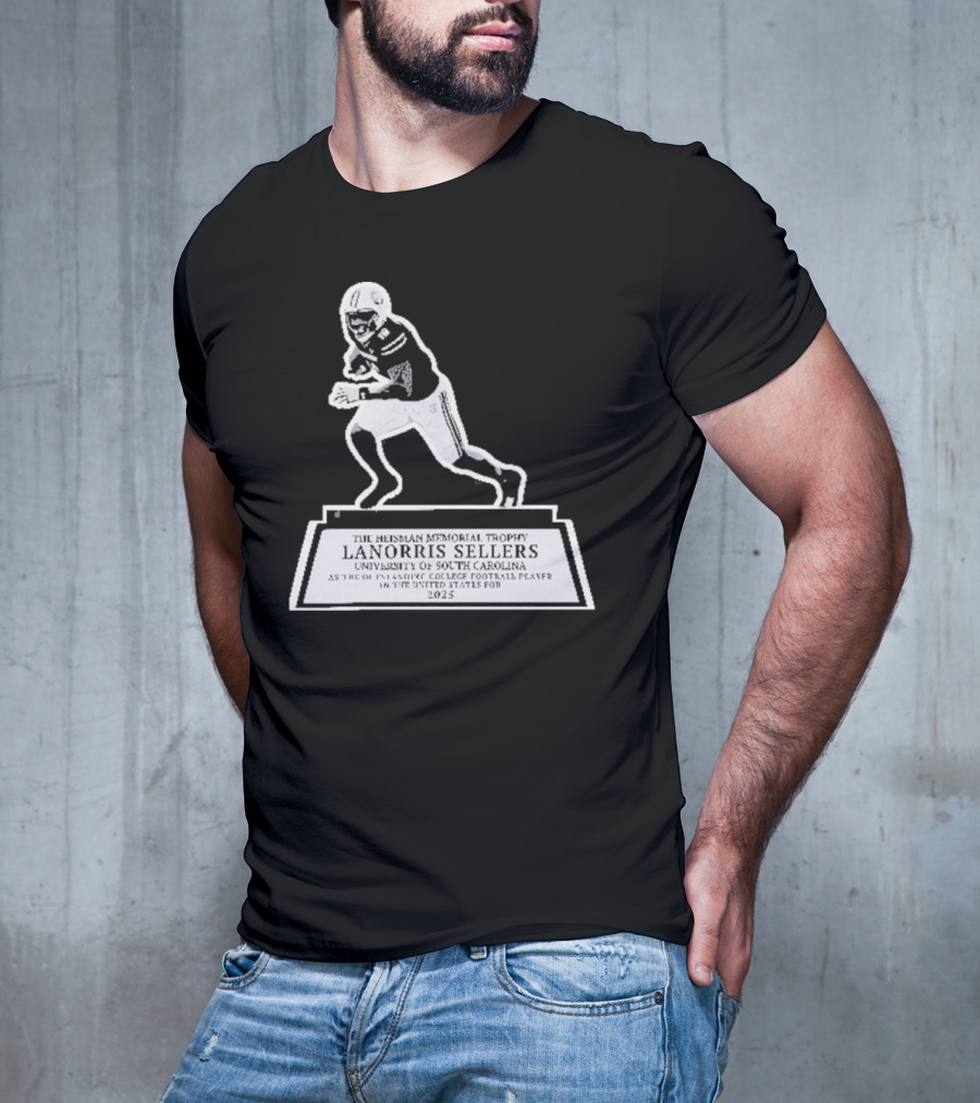 The Heisman Memorial Trophy Lanorris Sellers Football Statue T-Shirt