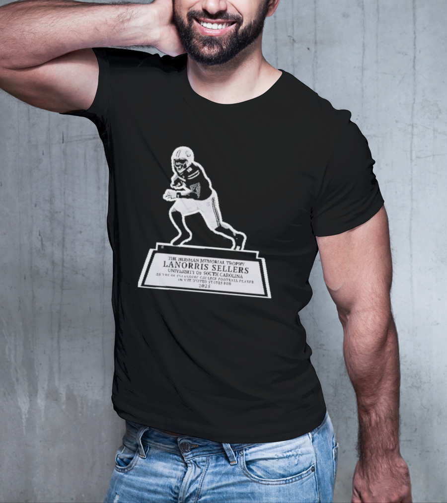 The Heisman Memorial Trophy Lanorris Sellers Football Statue T-Shirt