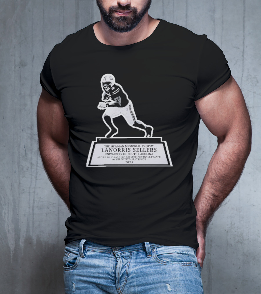 The Heisman Memorial Trophy Lanorris Sellers Football Statue T-Shirt