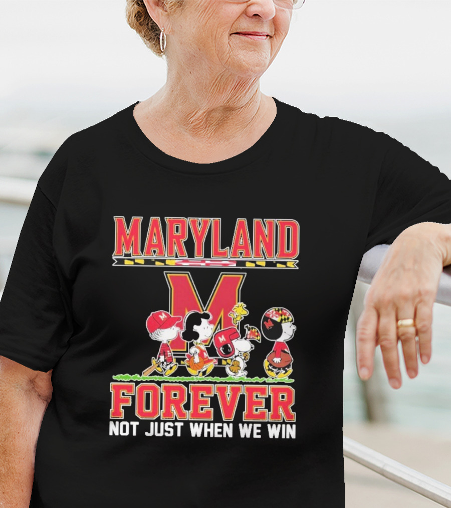 Peanuts Maryland Terrapins Collaboration Forever Not Just When We Win T-Shirt