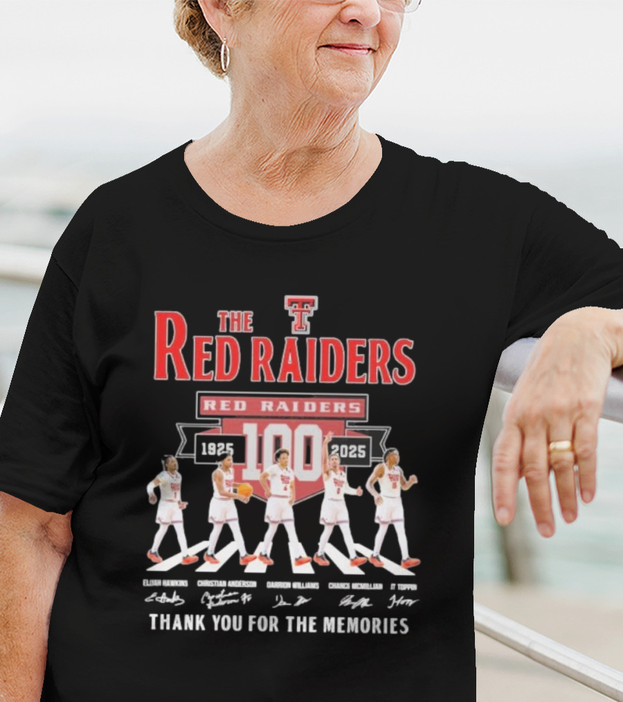 The Red Raiders Abbey Road 100 Years 1925 2025 Thank You For The Memories T-Shirt