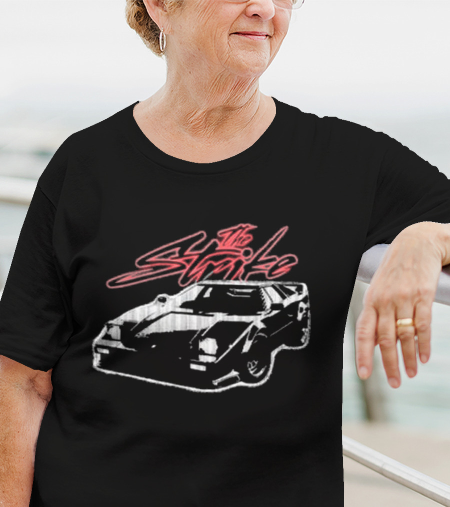 The Strike Sports Car Retro Style Sketch T-Shirt