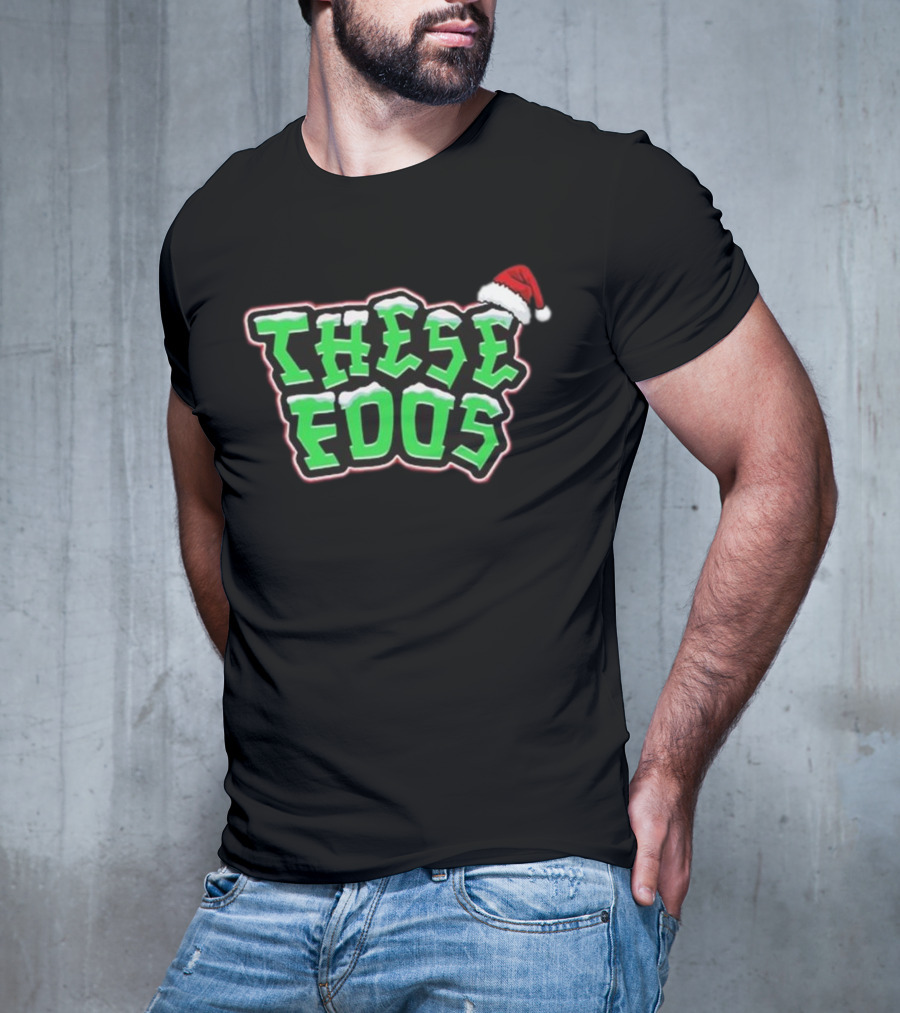 These Foos Santa Hat Christmas Spirit T-Shirt