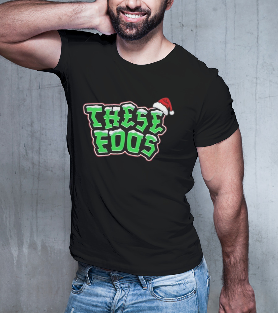These Foos Santa Hat Christmas Spirit T-Shirt