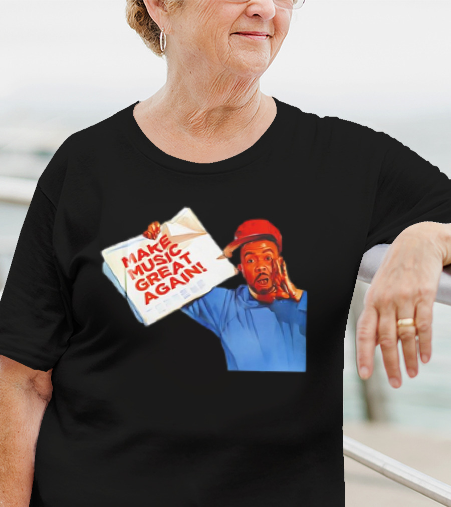 Timbo Land Make Music Great Again Newspaper Character T-Shirt
