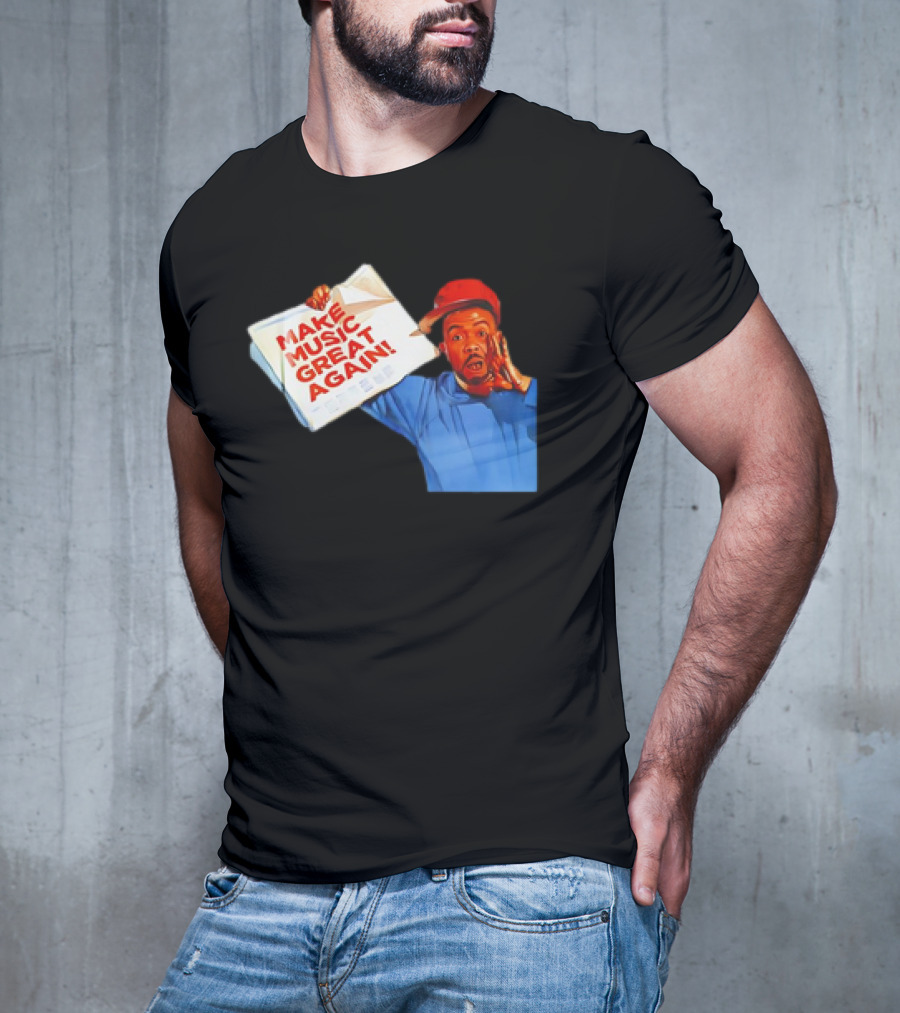 Timbo Land Make Music Great Again Newspaper Character T-Shirt
