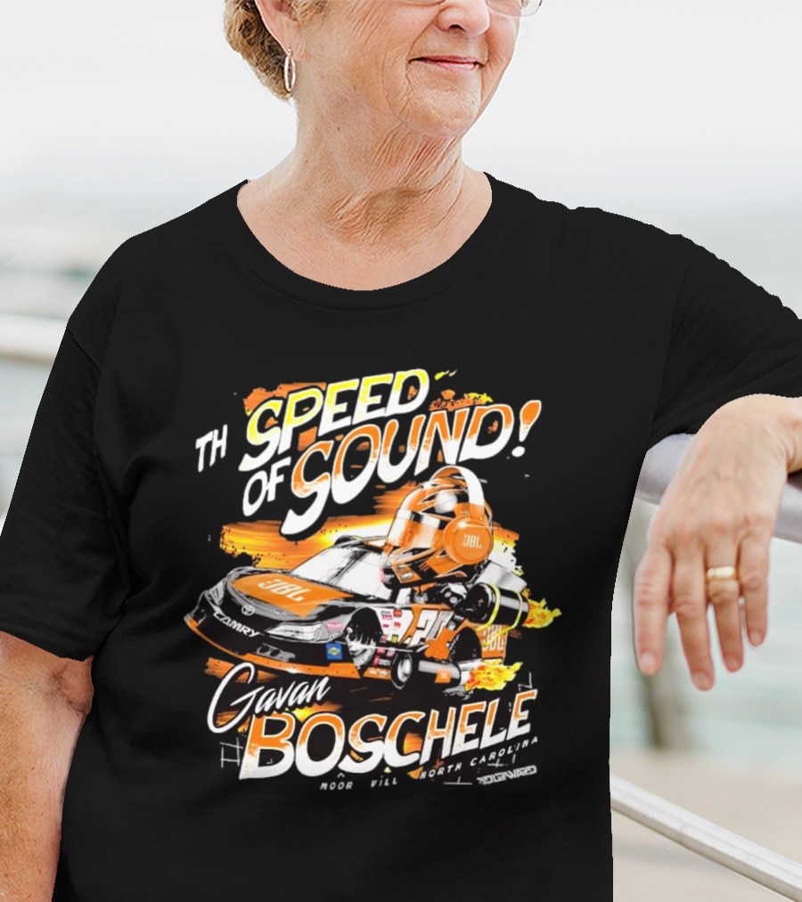 Toyota JBL Gavan Boschele Speed Of Sound Mooresville North Carolina Racing T-Shirt