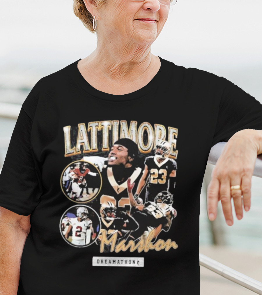 Lattimore Marshon Dreamathon Football Tribute Imagery T-Shirt