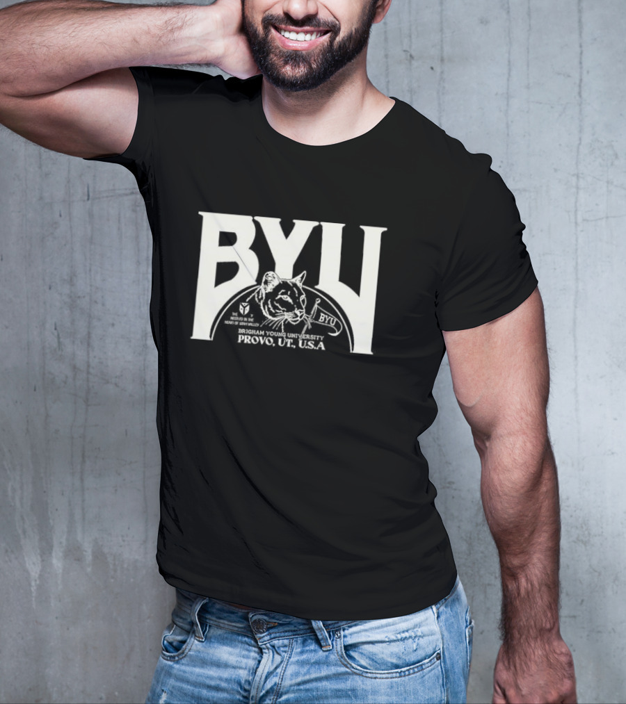 BYU Heritage Tysdyes Brigham Young Cougars Provo America T-Shirt