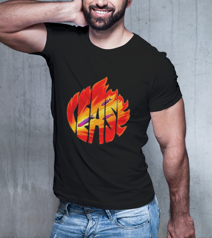 Cease Fire Flame Letters With Missiles T-Shirt