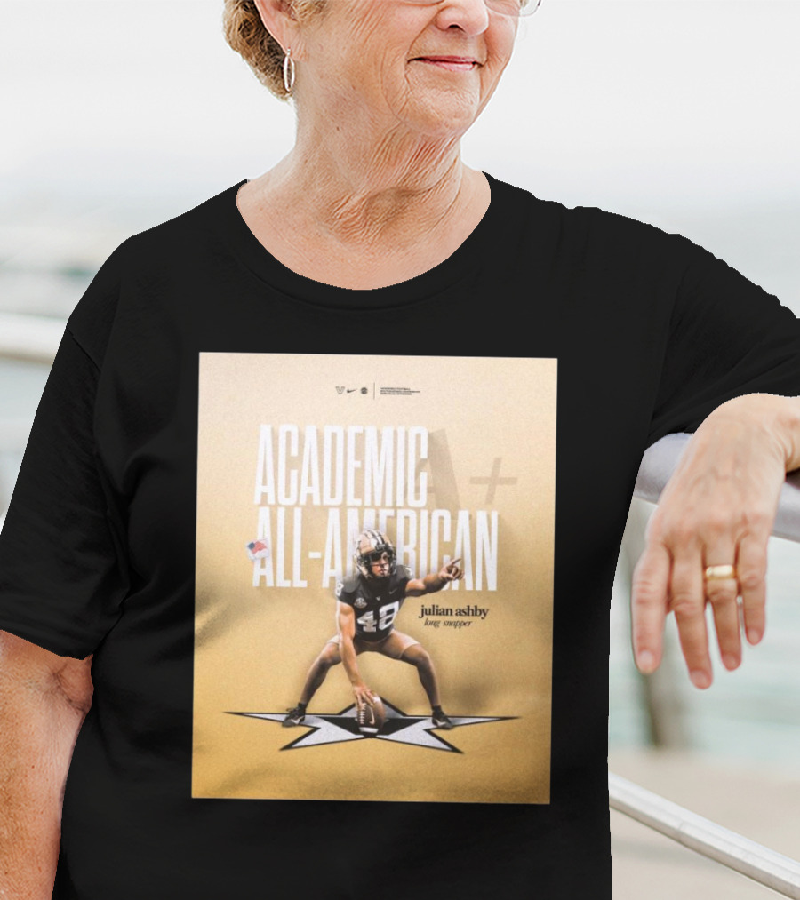 Vanderbilt Football Julian Ashby Academic All-American Long Snapper T-Shirt