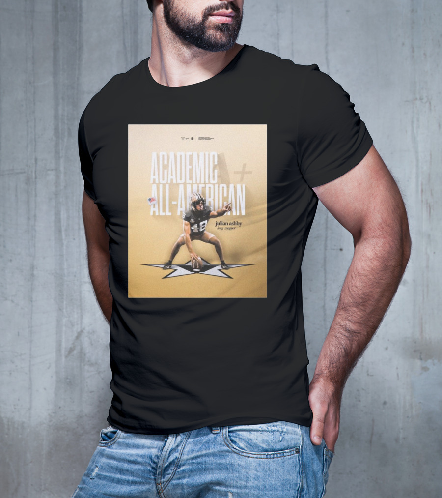 Vanderbilt Football Julian Ashby Academic All-American Long Snapper T-Shirt