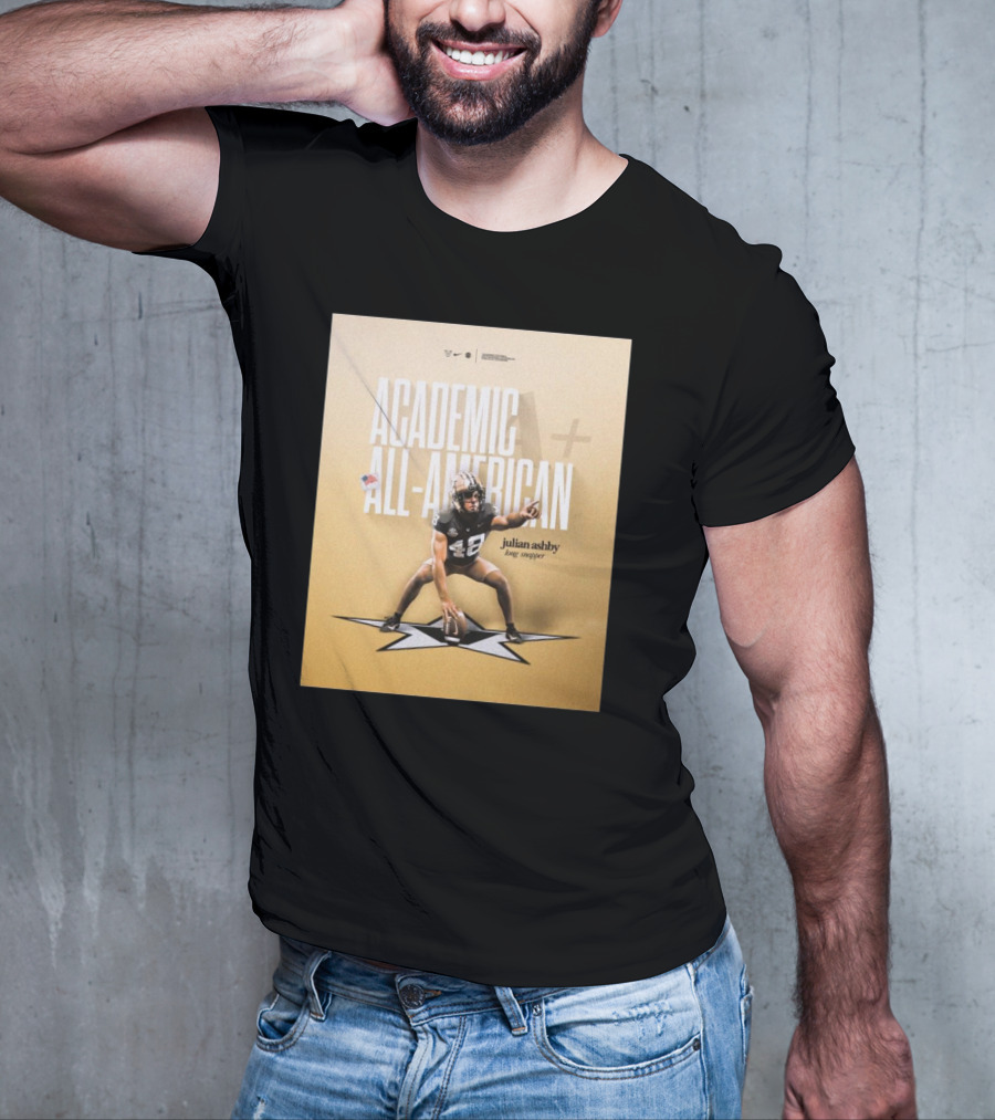 Vanderbilt Football Julian Ashby Academic All-American Long Snapper T-Shirt