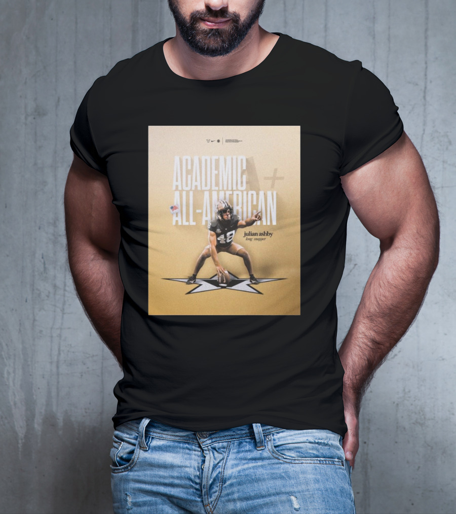 Vanderbilt Football Julian Ashby Academic All-American Long Snapper T-Shirt