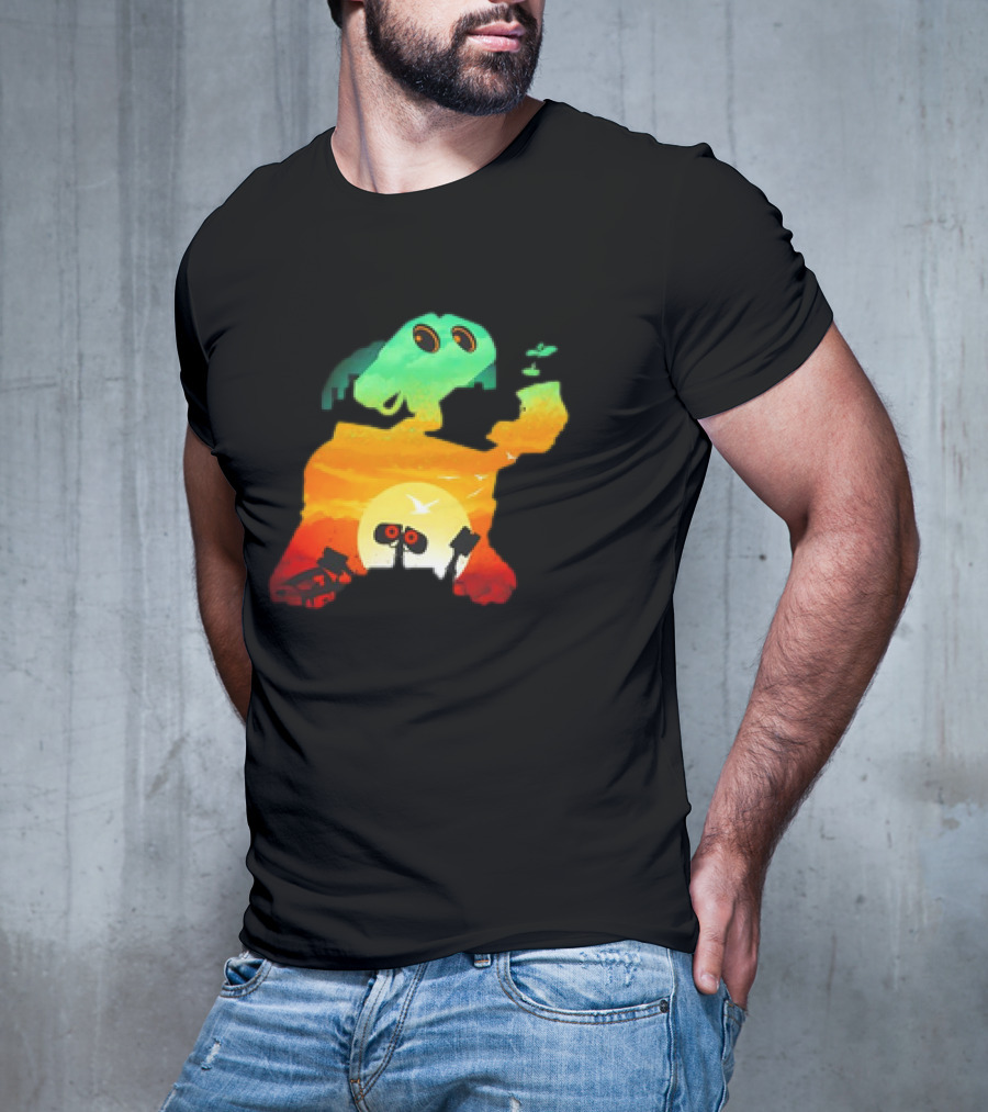 Wall-E Cosmic Recycler Sunset Silhouette T-Shirt