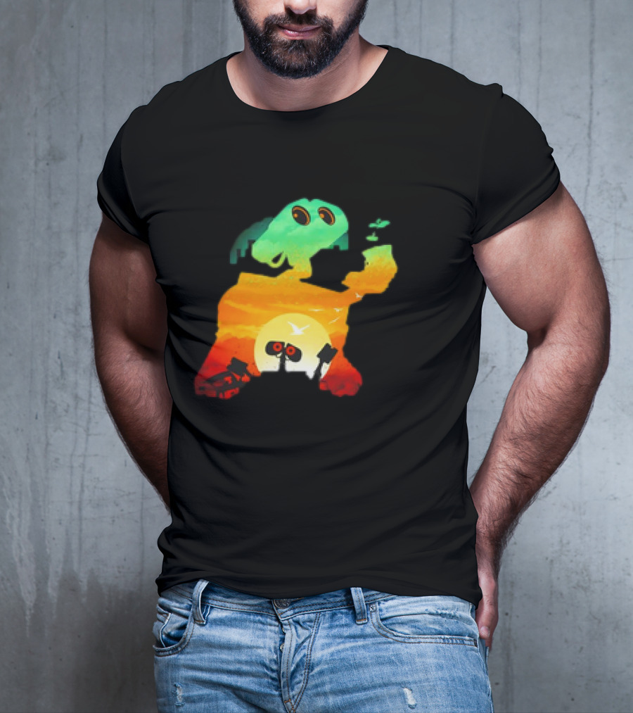 Wall-E Cosmic Recycler Sunset Silhouette T-Shirt