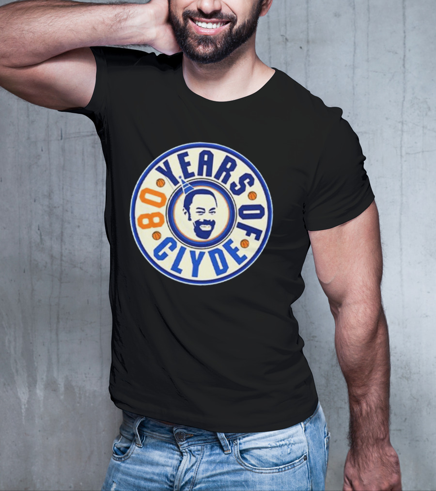 80 Years Of Clyde Walt Frazier Basketball Legacy T-Shirt