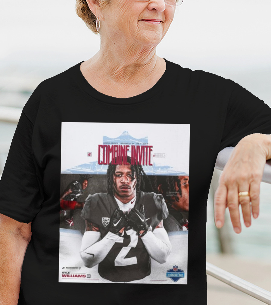 Lucas Oil Stadium NFL Combine Invite Kyle Williams Washington State Cougars Indianapolis 2025 T-Shirt