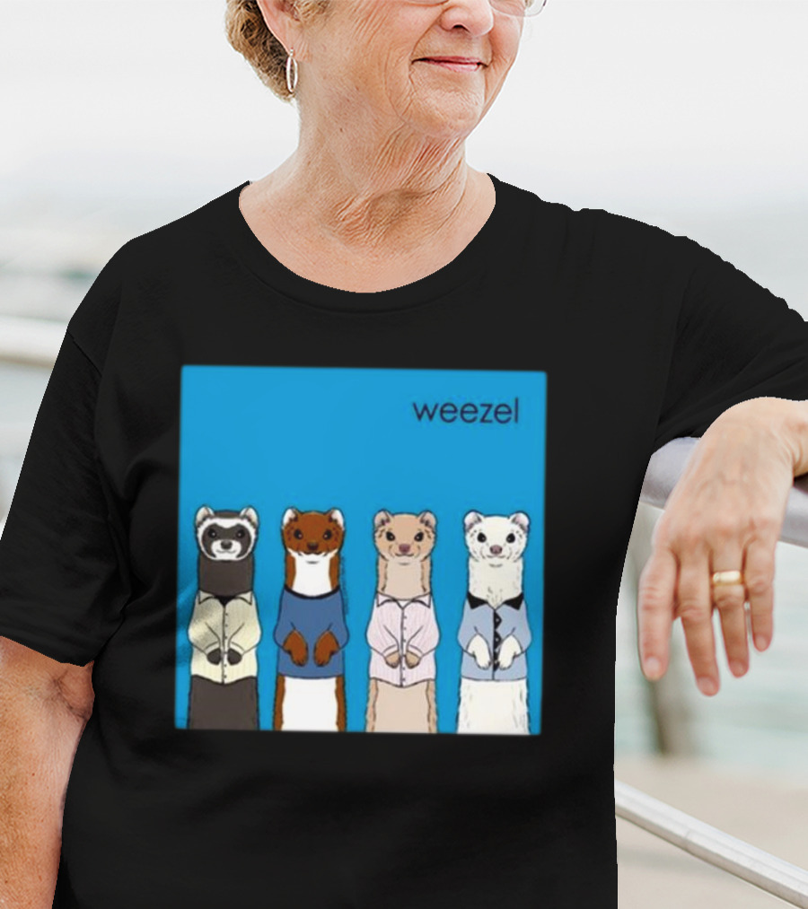 Weezel Weasel In Colorful Outfits Quartet T-Shirt