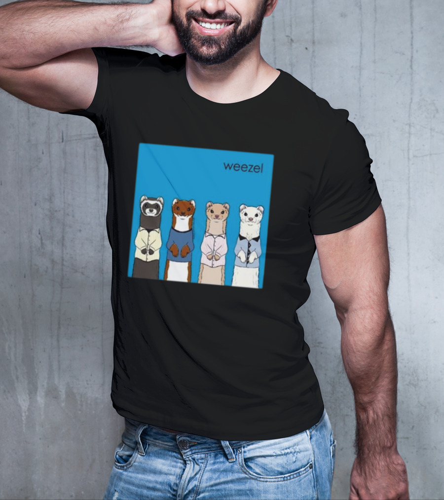 Weezel Weasel In Colorful Outfits Quartet T-Shirt