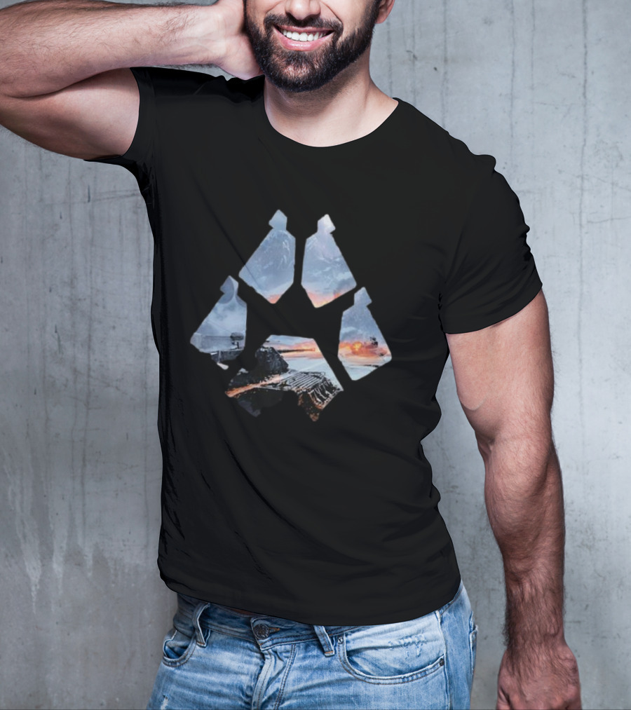 Wot Steel Hunter Winter Landscape Battle Icon T-Shirt