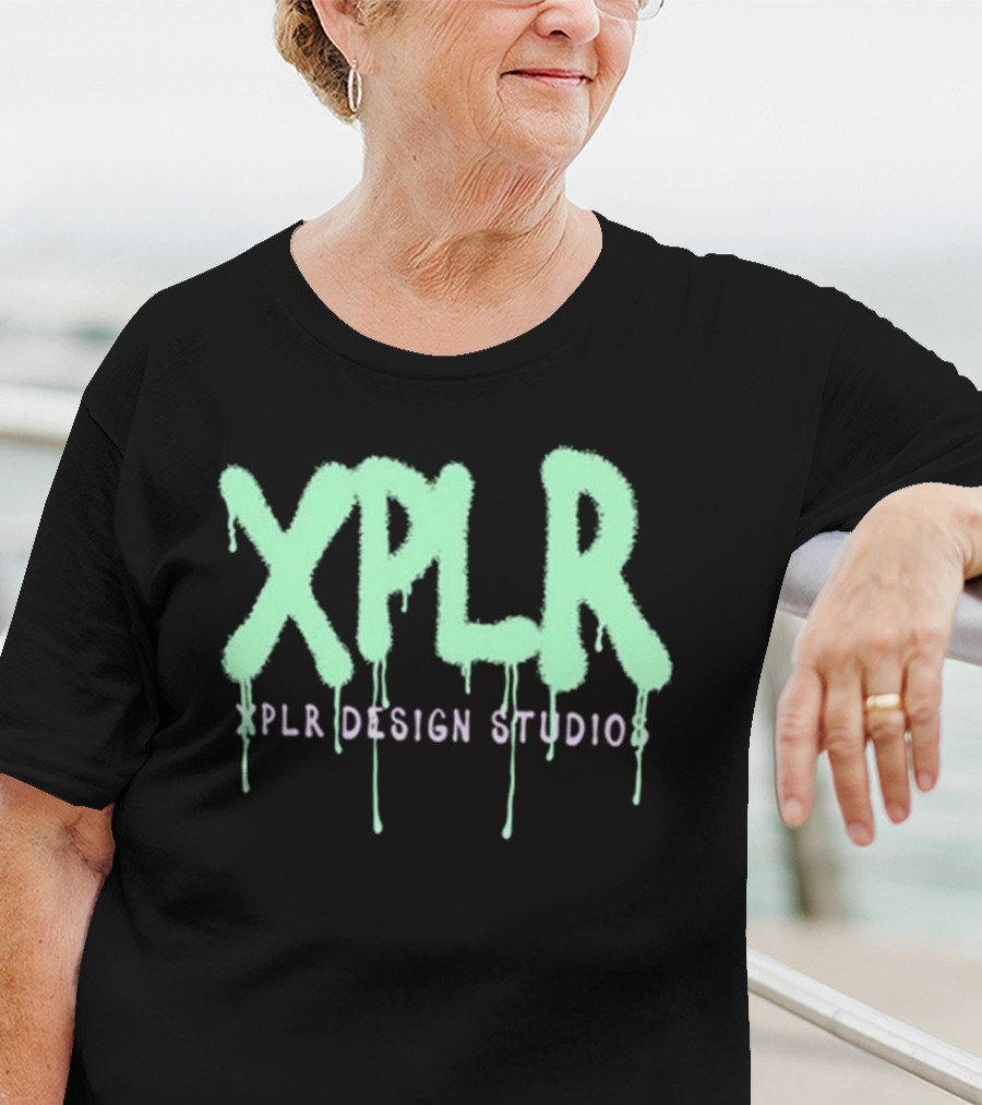 Xplr Studio Graffiti V.2 Droplet Style Text T-Shirt